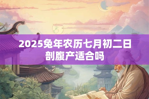 2025兔年农历七月初二日剖腹产适合吗