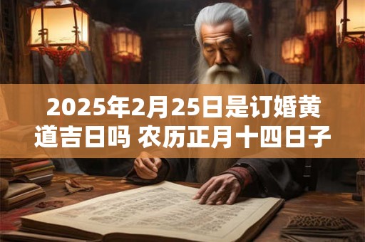 2025年2月25日是订婚黄道吉日吗 农历正月十四日子好吗