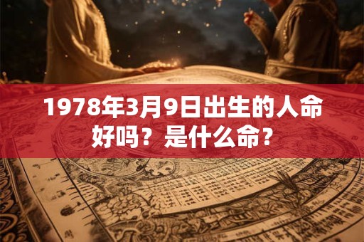 1978年3月9日出生的人命好吗？是什么命？