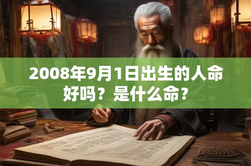 2008年9月1日出生的人命好吗？是什么命？