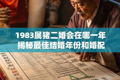 1983属猪二婚会在哪一年 揭秘最佳结婚年份和婚配对象
