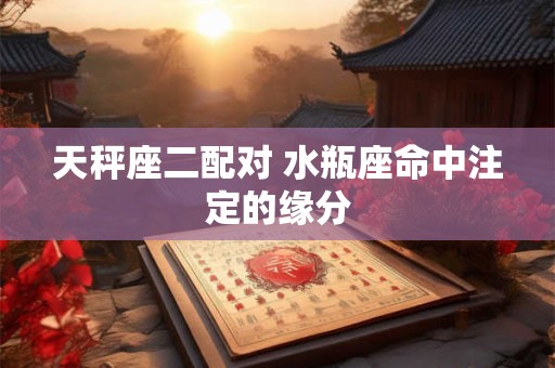 天秤座二配对 水瓶座命中注定的缘分
