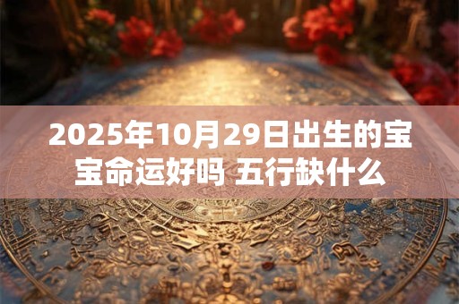 2025年10月29日出生的宝宝命运好吗 五行缺什么