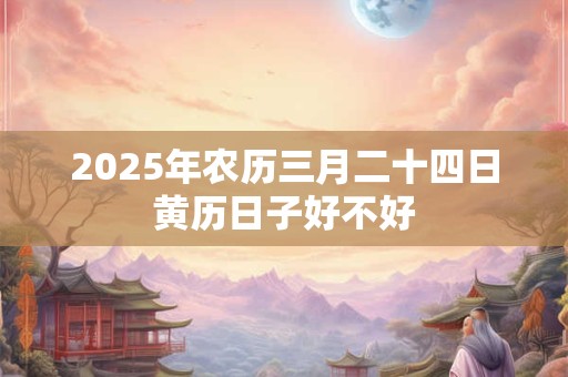 2025年农历三月二十四日黄历日子好不好