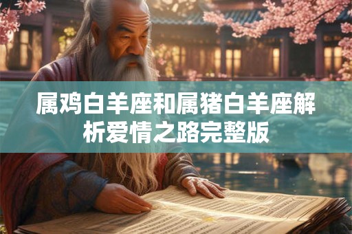 属鸡白羊座和属猪白羊座解析爱情之路完整版