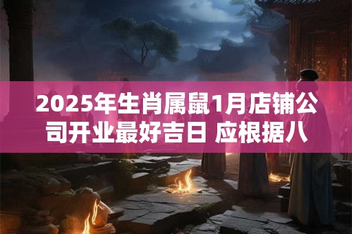 2025年生肖属鼠1月店铺公司开业最好吉日 应根据八字查询