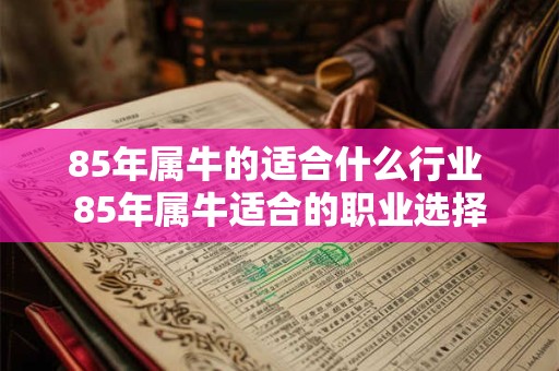85年属牛的适合什么行业 85年属牛适合的职业选择