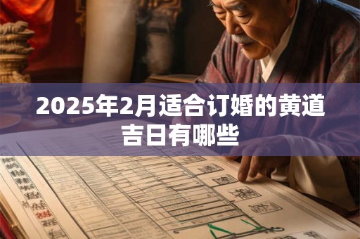2025年2月适合订婚的黄道吉日有哪些
