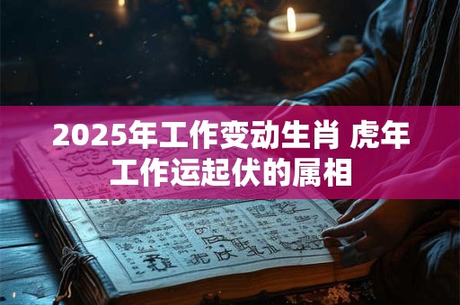 2026年工作变动生肖 虎年工作运起伏的属相