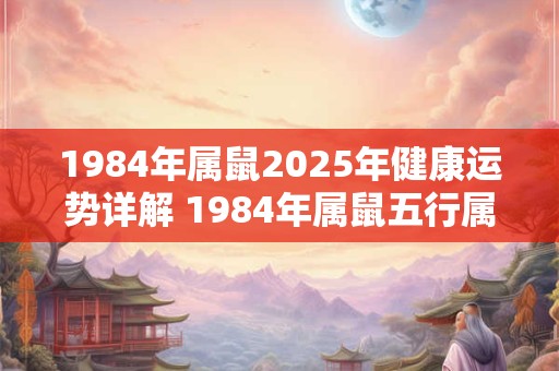 1984年属鼠2025年健康运势详解 1984年属鼠五行属什么