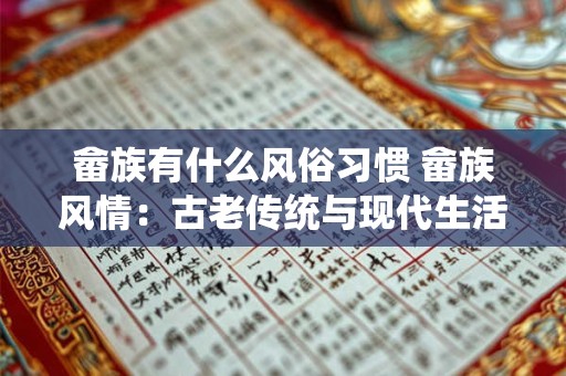 畲族有什么风俗习惯 畲族风情：古老传统与现代生活的交融