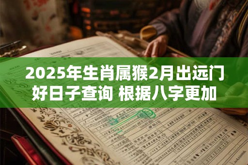 2025年生肖属猴2月出远门好日子查询 根据八字更加精准