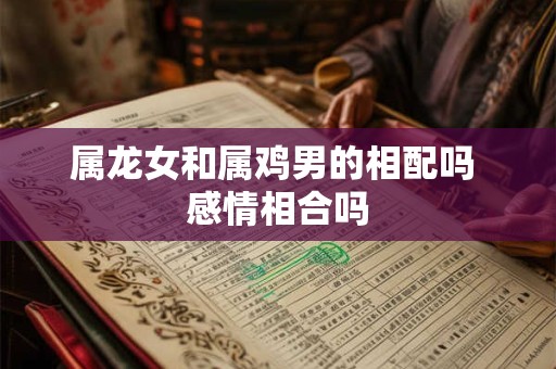 属龙女和属鸡男的相配吗 感情相合吗