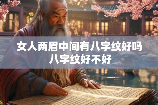女人两眉中间有八字纹好吗 八字纹好不好