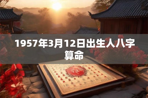1957年3月12日出生人八字算命