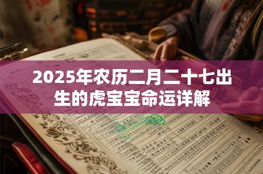 2025年农历二月二十七出生的虎宝宝命运详解