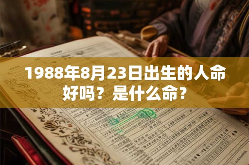 1988年8月23日出生的人命好吗？是什么命？