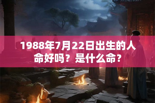 1988年7月22日出生的人命好吗？是什么命？