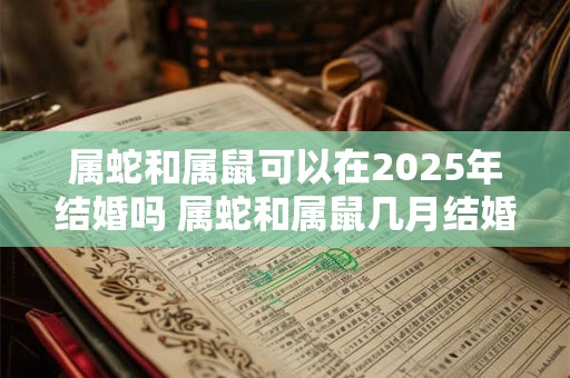 属蛇和属鼠可以在2025年结婚吗 属蛇和属鼠几月结婚好