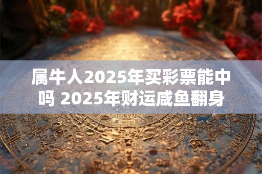 属牛人2025年买彩票能中吗 2025年财运咸鱼翻身