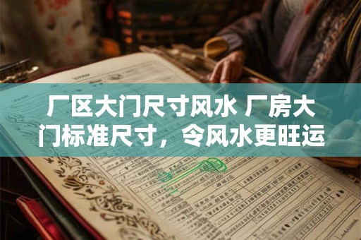 厂区大门尺寸风水 厂房大门标准尺寸，令风水更旺运