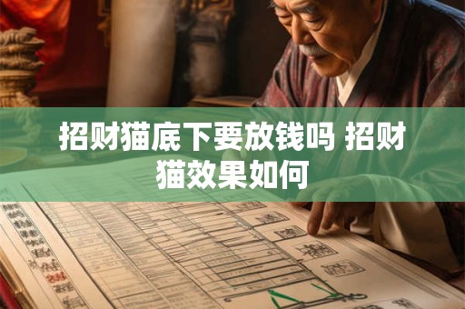 招财猫底下要放钱吗 招财猫效果如何