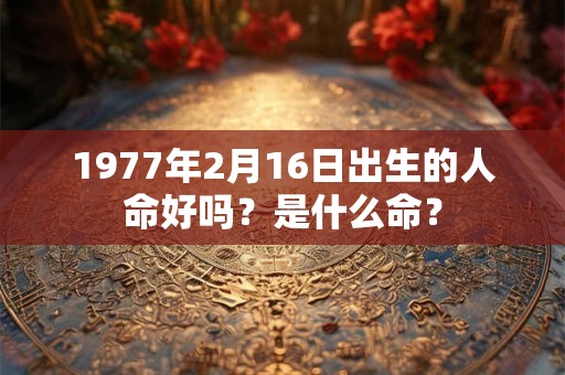 1977年2月16日出生的人命好吗？是什么命？