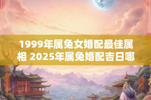 详细阅读:1999年属兔女婚配最佳属相 2025年属兔婚配吉日哪几天 1999年属兔女婚配最佳属相 2025年属兔婚配吉日哪几天
