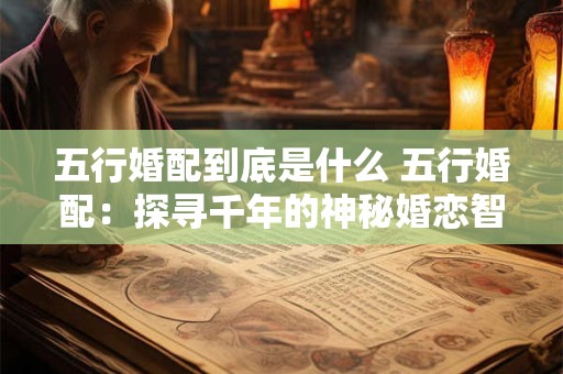 五行婚配到底是什么 五行婚配:探寻千年的神秘婚恋智慧! 五行婚配到底是什么 五行婚配:探寻千年的神秘婚恋智慧!
