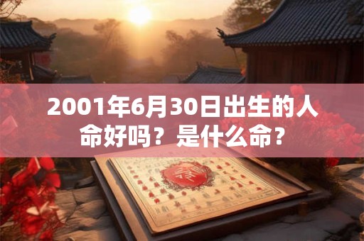 2001年6月30日出生的人命好吗?是什么命? 2001年6月30日出生的人命好吗?是什么命?