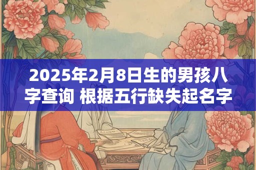 2025年2月8日生的男孩八字查询 根据五行缺失起名字