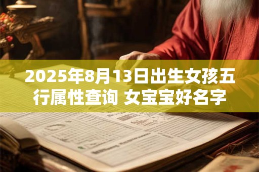 2025年8月13日出生女孩五行属性查询 女宝宝好名字合集