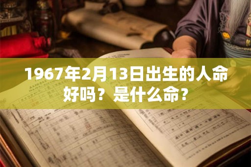 1967年2月13日出生的人命好吗？是什么命？