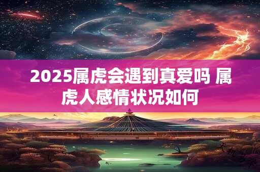 2026属虎会遇到真爱吗 属虎人感情状况如何