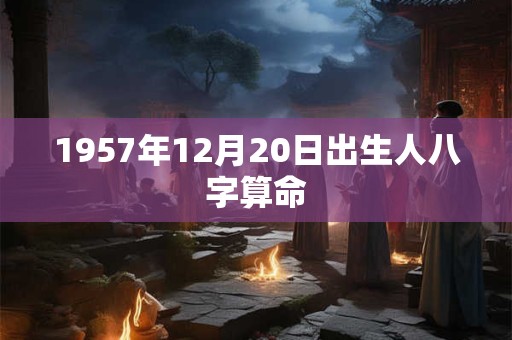 1957年12月20日出生人八字算命