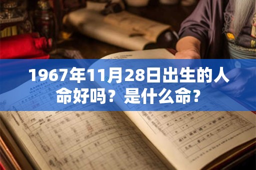 1967年11月28日出生的人命好吗？是什么命？