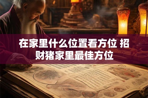 详细阅读:在家里什么位置看方位 招财猪家里最佳方位 在家里什么位置看方位 招财猪家里最佳方位