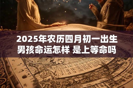 2025年农历四月初一出生男孩命运怎样 是上等命吗