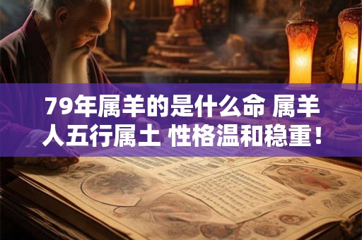 79年属羊的是什么命 属羊人五行属土 性格温和稳重！