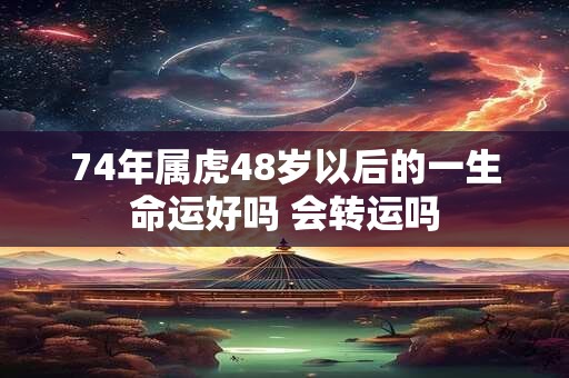 74年属虎48岁以后的一生命运好吗 会转运吗