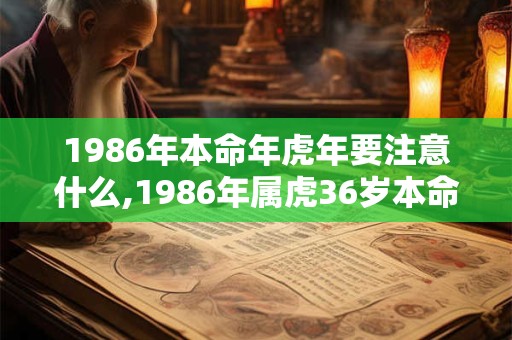 详细阅读:1986年本命年虎年要注意什么,1986年属虎36岁本命年 1986年本命年虎年要注意什么,1986年属虎36岁本命年