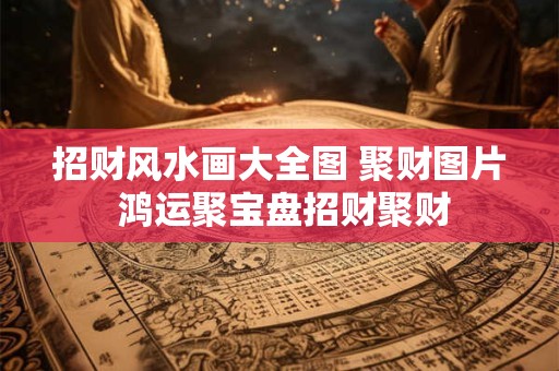 招财风水画大全图 聚财图片 鸿运聚宝盘招财聚财