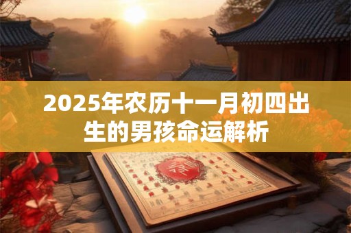 2025年农历十一月初四出生的男孩命运解析