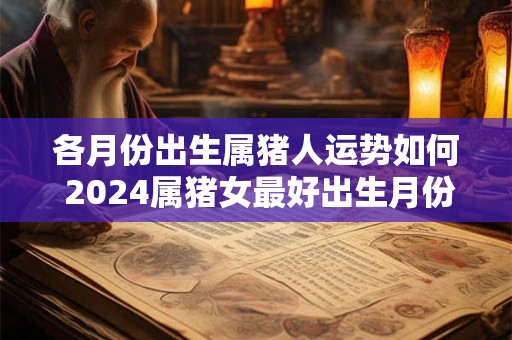 各月份出生属猪人运势如何 2024属猪女最好出生月份