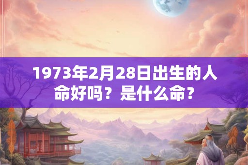 1973年2月28日出生的人命好吗？是什么命？