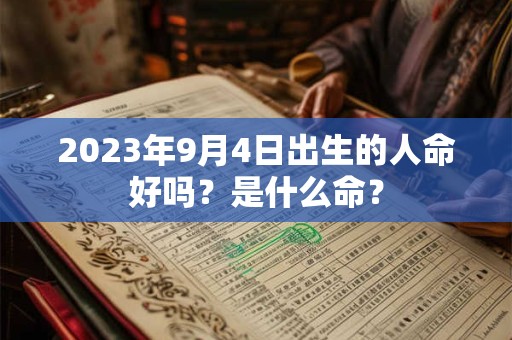 2023年9月4日出生的人命好吗？是什么命？