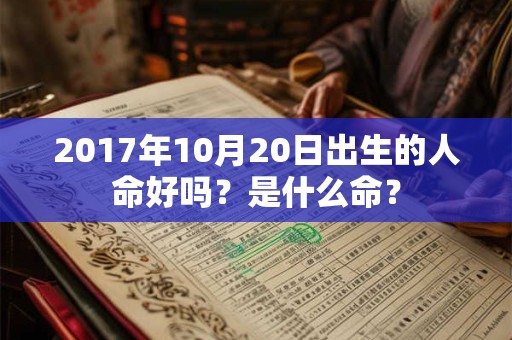 2017年10月20日出生的人命好吗？是什么命？