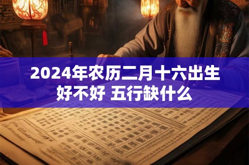 2024年农历二月十六出生好不好 五行缺什么
