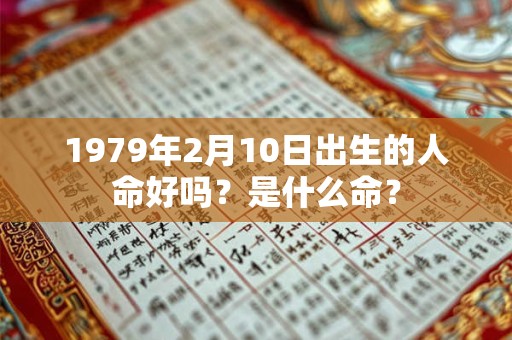 1979年2月10日出生的人命好吗？是什么命？