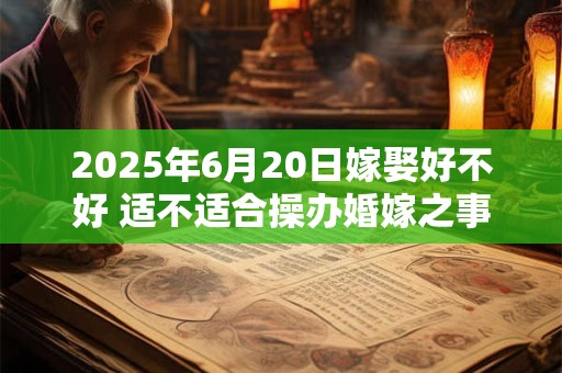 2025年6月20日嫁娶好不好 适不适合操办婚嫁之事